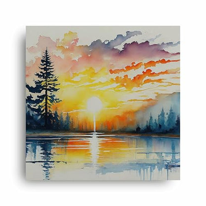 Art to Doors | Golden Hour Serenity | Square | Art Print | Home Decor | Wall Decor | Gifts for Women | Gifts for Men | Wall Art |