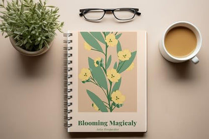 Art to Doors | Blooming Magically | Spiral Notebooks | A5 Size Paper | 120 Pages | 70 GSM Paper | Attractive Cover Designs