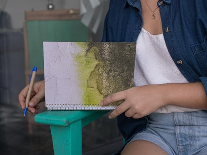 Art to Doors | Moss on Wall | Spiral Notebooks | A5 Size Paper | 120 Pages | 70 GSM Paper | Attractive Cover Designs