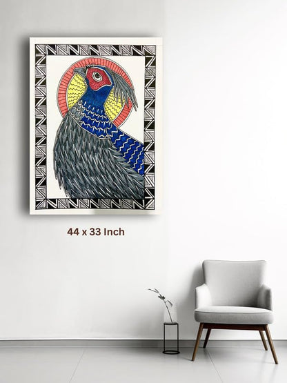 Art to Doors | Kalij Phesant | Artist Puja Kumari | Vertical | Art Prints | Home Decor | Wall Art | Gift Items | Canvas Frame