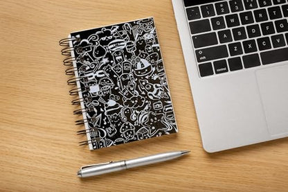 Art to Doors | Doodle Wonderland | Artist Rachel Joseph | Spiral Notebooks | A5 Size Paper | 120 Pages | 70 GSM Paper | Attractive Cover Designs