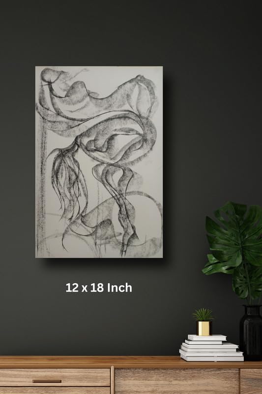 Art to Doors| Kalu | Artist Mahesh Jain | Rectangle | Art Print | Home Decor | Wall Decor | Gift Items | Canvas Frame