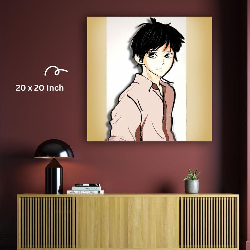 Art to Doors| Anime Glaze | Artist Reeja Roy| Square | Art Print | Home Decor | Wall Decor | Gift Items | Canvas Frame