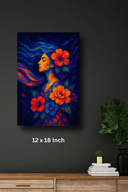 Art to Doors| Whisper Of The Wind | Artist Anima Konai | Rectangle | Art Print | Home Decor | Wall Decor | Gift Items | Canvas Frame