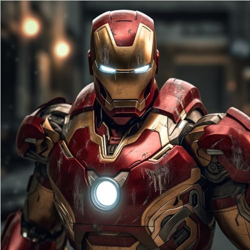 Art to Doors Marvelous Iron Man: Stunning Canvas Print Illustration of the Iconic Suit, Perfect for Superhero Fan | Personalized Gift For Anniversary, Birthday, Wedding, Home Decor