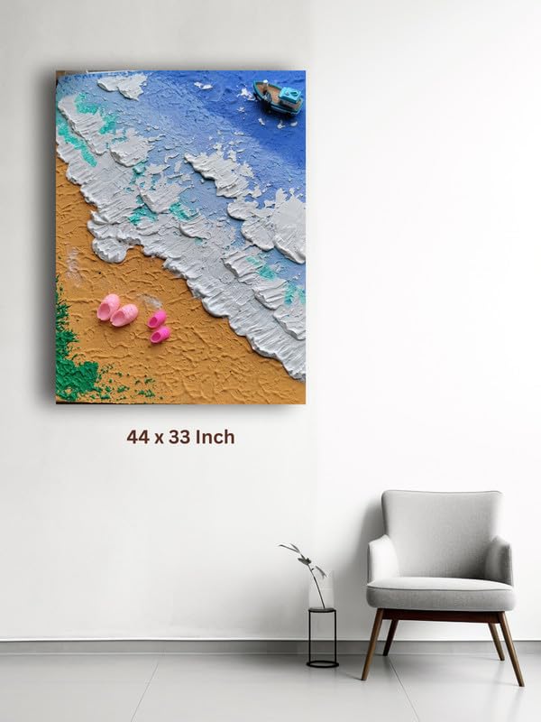Art to Doors | Feeling In Ocean | Artist Dhanashree Godbole | Rectangle | Home Decor | Wall Art | Gifts for Women | Gifts for Men | Canvas Frame