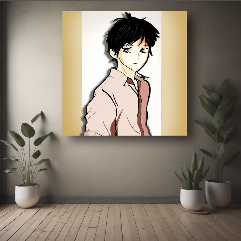 Art to Doors| Anime Glaze | Artist Reeja Roy| Square | Art Print | Home Decor | Wall Decor | Gift Items | Canvas Frame