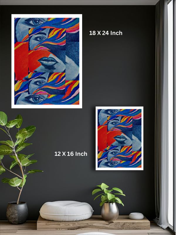 Art to Doors| The Delusional Me | Artist Anamika Mohapatra | Rectangle | Art Print | Home Decor | Wall Decor | Gift Items | Canvas Frame