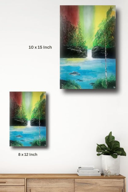 Art to Doors | Scenery | Artist Ravindran Krishnan | Rectangle | Art Prints | Home Decor | Wall Art | Gift Items | Canvas Frame
