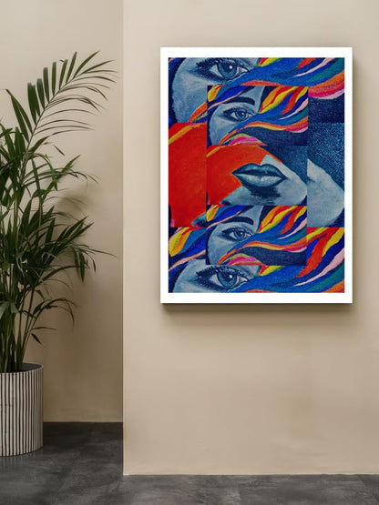 Art to Doors| The Delusional Me | Artist Anamika Mohapatra | Rectangle | Art Print | Home Decor | Wall Decor | Gift Items | Canvas Frame