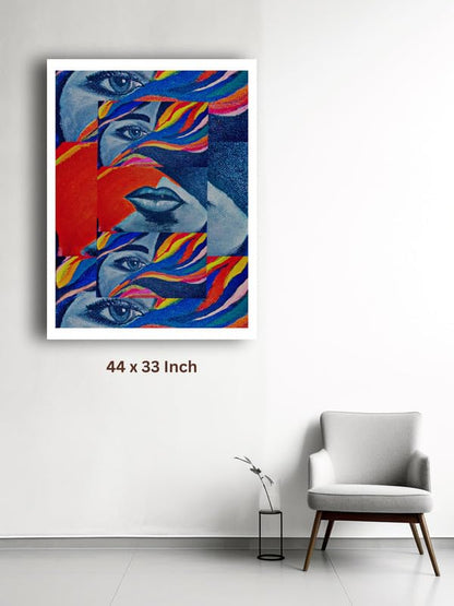 Art to Doors| The Delusional Me | Artist Anamika Mohapatra | Rectangle | Art Print | Home Decor | Wall Decor | Gift Items | Canvas Frame