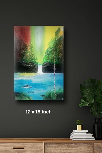 Art to Doors | Scenery | Artist Ravindran Krishnan | Rectangle | Art Prints | Home Decor | Wall Art | Gift Items | Canvas Frame