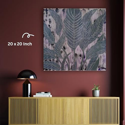 Art to Doors | Leaf Foliage | Square | Artist Lovina Cano | Home Decor | Wall Art | Gifts for Women | Gifts for Men | Canvas Frame
