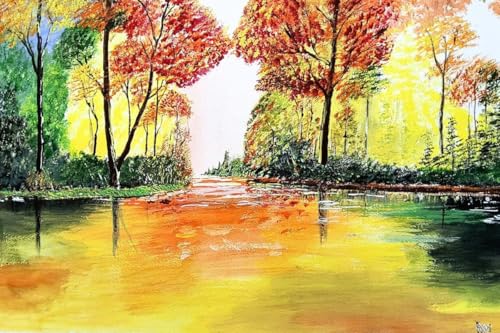 Art to Doors | Nature Beauty | Artist Ravindran Krishnan| Rectangle | Art Prints | Home Decor | Wall Art | Gift Items | Canvas Frame