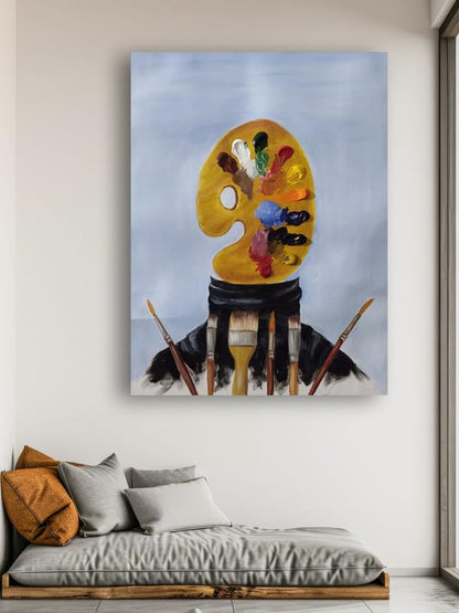 Art to Doors | Untitled | Artist Aditi Arele | Rectangle | Art Print | Home Decor | Wall Decor | Gift Items | Canvas Frame