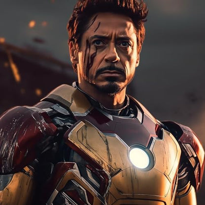 Art to Doors Iron Man: Marvel's Iconic Avenger - Stunning Canvas Print Illustration for Heroic Home Decor | Personalized Gift For Anniversary, Birthday, Wedding, Home Decor (CanvasFrame,30x30Inch,)