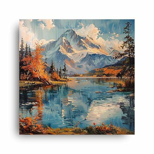Art to Doors | Mountain's Embrace | Square | Art Print | Home Decor | Wall Decor | Gifts for Women | Gifts for Men | Wall Art |
