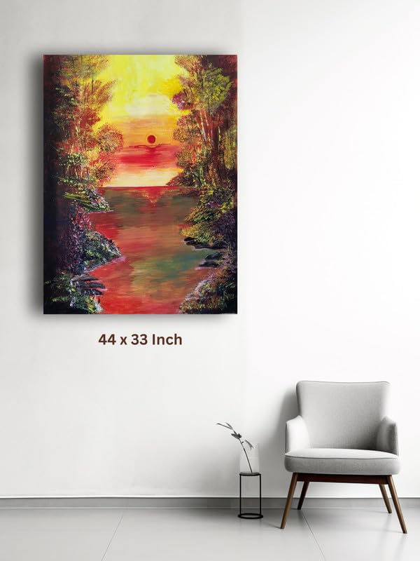 Art to Doors | Nature Beauty 1 | Artist Ravindran Krishnan | Rectangle | Art Prints | Home Decor | Wall Art | Gift Items | Canvas Frame
