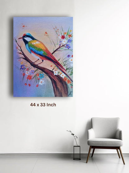 Art to Doors | Colorful Bird Painting | Artist Mayuri Verma | Vertical | Art Print | Home Decor | Wall Decor | Gift Items | Wall Art