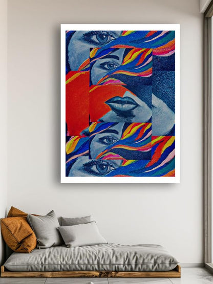 Art to Doors| The Delusional Me | Artist Anamika Mohapatra | Rectangle | Art Print | Home Decor | Wall Decor | Gift Items | Canvas Frame