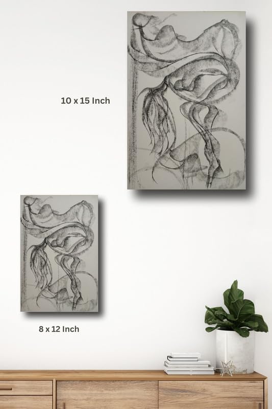 Art to Doors| Kalu | Artist Mahesh Jain | Rectangle | Art Print | Home Decor | Wall Decor | Gift Items | Canvas Frame