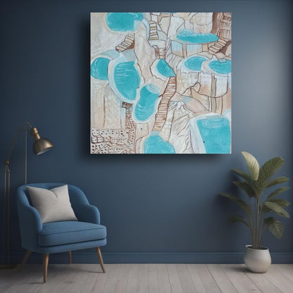 Art to Doors | Mesmerizing Tolantongo | Artist Lovina Cano | Square | Art Print | Home Decor | Wall Decor | Gifts for Women | Gifts for Men | Wall Art
