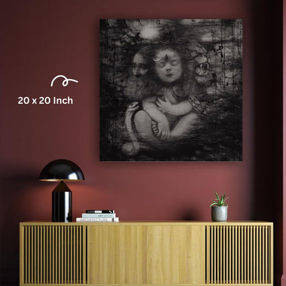 Art to Doors | Adi Yogi (The Lord Shiva) | Artist Arindam Gupta | Square | Art Print | Home Decor | Wall Decor | Gifts for Women | Gifts for Men | Wall Art | Canvas Frame