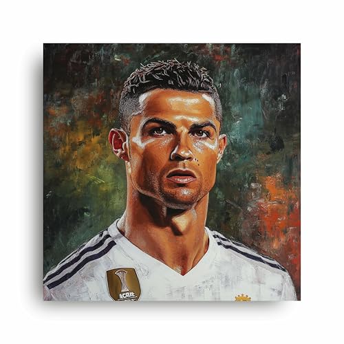 Art to Doors | Ronaldo's Rise | Square | Art Print | Home Decor | Wall Decor | Gifts for Women | Gifts for Men | Canvas Frame