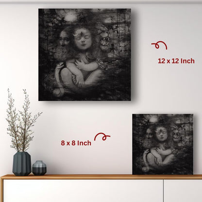 Art to Doors | Adi Yogi (The Lord Shiva) | Artist Arindam Gupta | Square | Art Print | Home Decor | Wall Decor | Gifts for Women | Gifts for Men | Wall Art | Canvas Frame