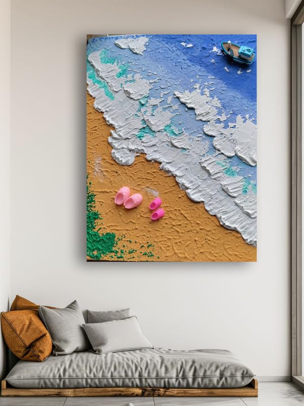 Art to Doors | Feeling In Ocean | Artist Dhanashree Godbole | Rectangle | Home Decor | Wall Art | Gifts for Women | Gifts for Men | Canvas Frame
