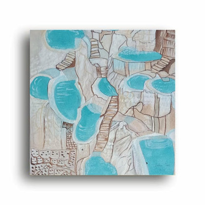 Art to Doors | Mesmerizing Tolantongo | Artist Lovina Cano | Square | Art Print | Home Decor | Wall Decor | Gifts for Women | Gifts for Men | Wall Art