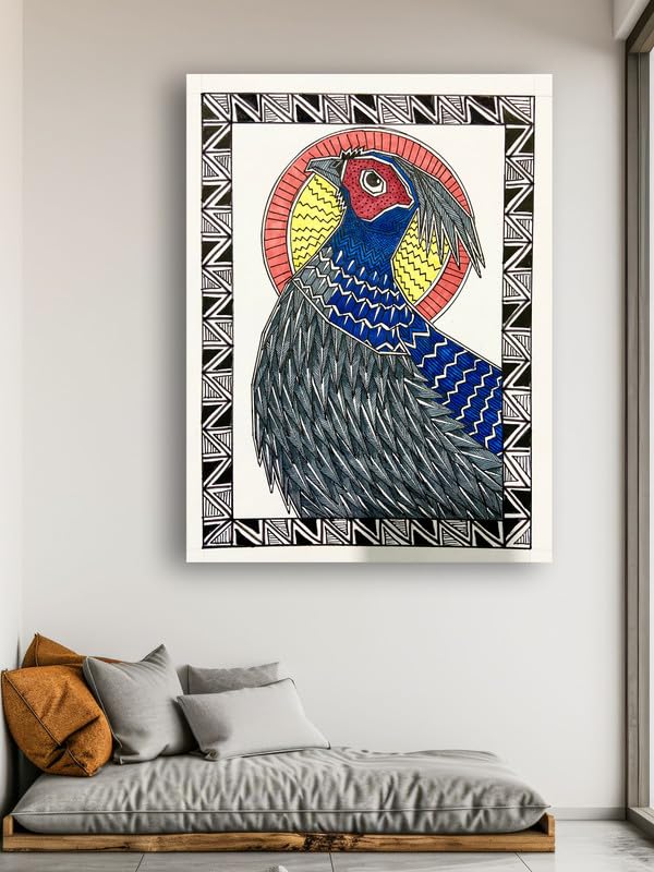 Art to Doors | Kalij Phesant | Artist Puja Kumari | Vertical | Art Prints | Home Decor | Wall Art | Gift Items | Canvas Frame