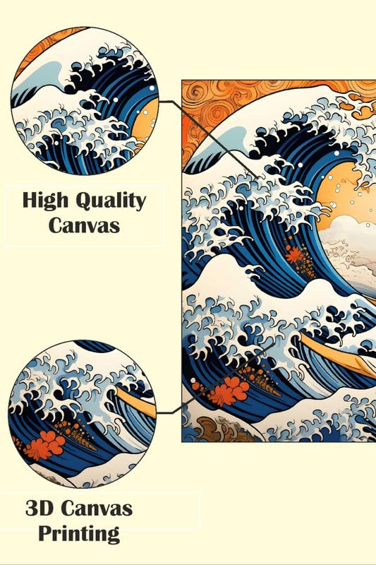 Art to Doors | Sailing The Waves | Artist Vineeta | Vertical | Art Prints | Home Decor | Wall Art | Gift Items | Canvas Frame