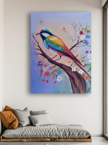 Art to Doors | Colorful Bird Painting | Artist Mayuri Verma | Vertical | Art Print | Home Decor | Wall Decor | Gift Items | Wall Art