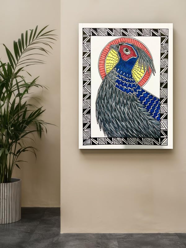 Art to Doors | Kalij Phesant | Artist Puja Kumari | Vertical | Art Prints | Home Decor | Wall Art | Gift Items | Canvas Frame